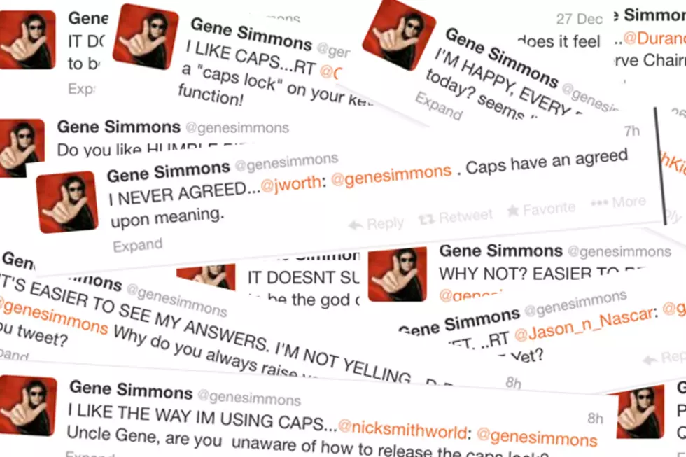Gene Simmons Wages One-Man War on Twitter’s CAPS LOCK Rule