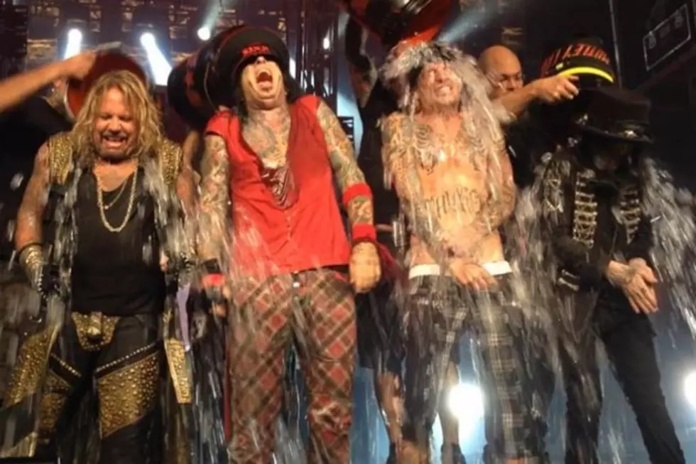 Motley Crue Take ALS Ice Bucket Challenge Onstage