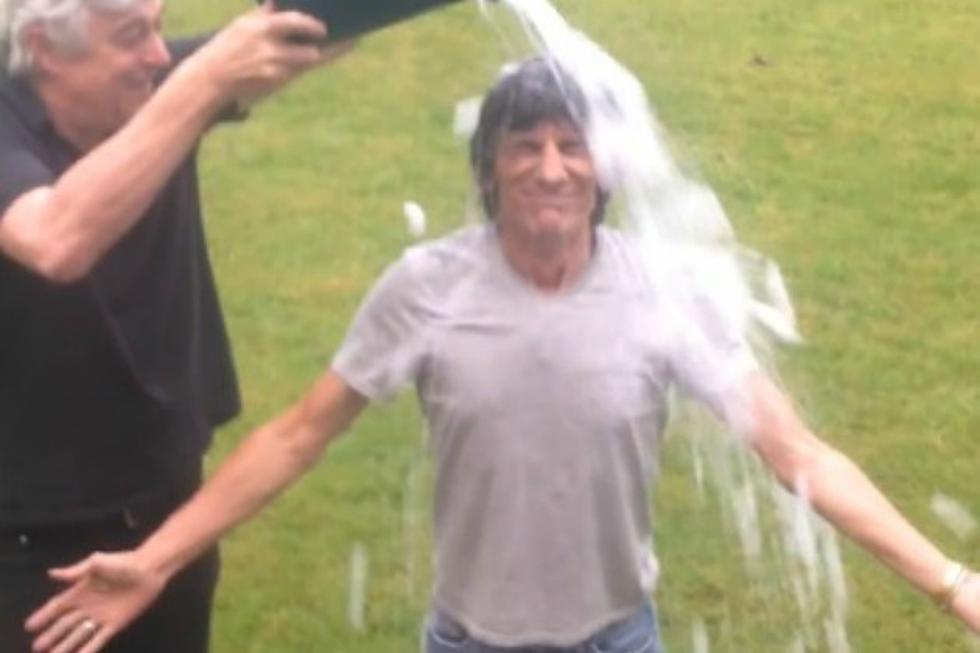 Ron Wood Posts His Ice Bucket Video, Challenges Rod Stewart
