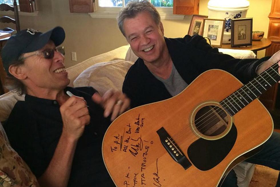 Alex and Eddie Van Halen Donate Signed Guitar to Support Multiple Sclerosis Benefit