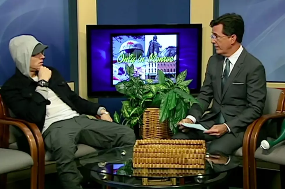 Watch Stephen Colbert Surprise Eminem With a Bob Seger Pop Quiz on Michigan Cable TV