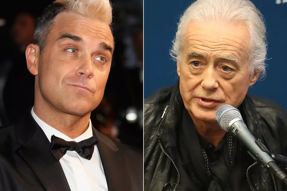 Robbie Williams and Jimmy Page Are Fighting Again