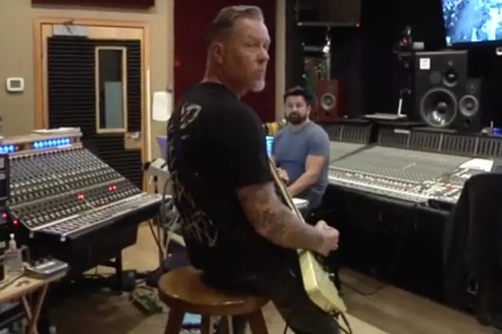 Watch James Hetfield Record New Metallica Music