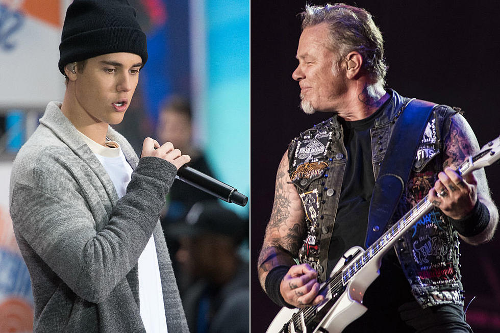 James Hetfield's 'Top 10 Thingz' of 2015 Includes Justin Bieber in a Metallica Shirt