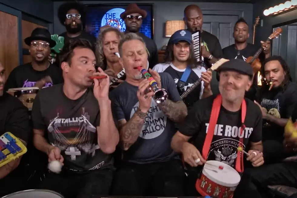 Watch Metallica Play Enter Sandman on Toy Instruments with Jimmy Fallon and the Roots