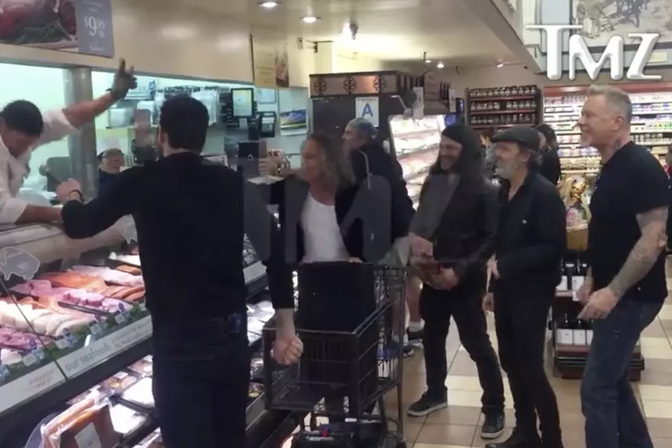 Watch Metallica Sing &#8216;Enter Sandman&#8217; with Grocery Store Employees