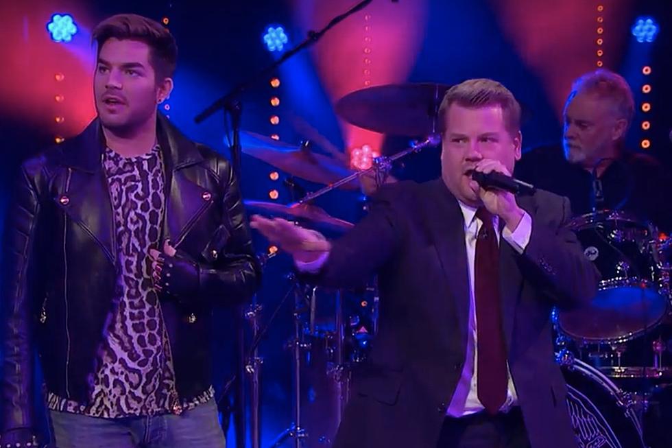 Watch James Corden Compete With Adam Lambert in Queen Sing-Off