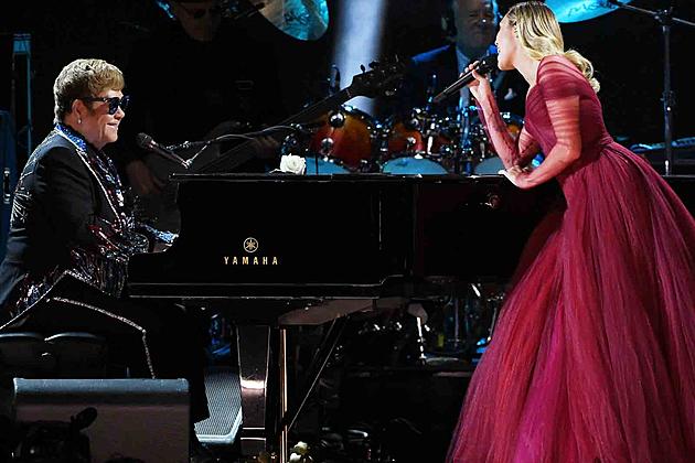 Elton John Joined by Miley Cyrus for &#8216;Tiny Dancer&#8217; at the Grammys