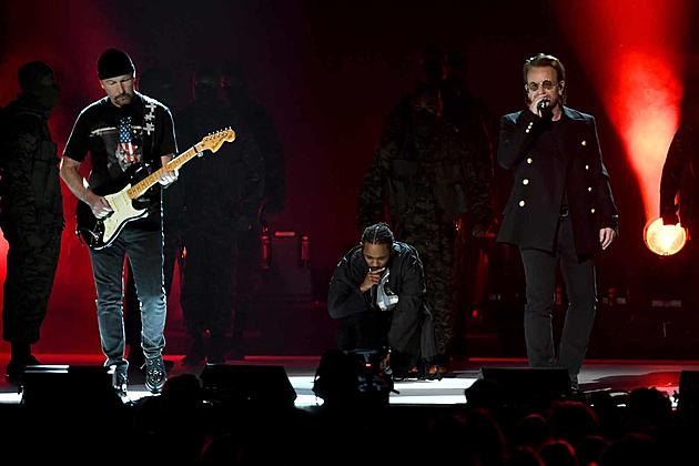 U2&#8217;s Bono and the Edge Open the Grammys With Kendrick Lamar