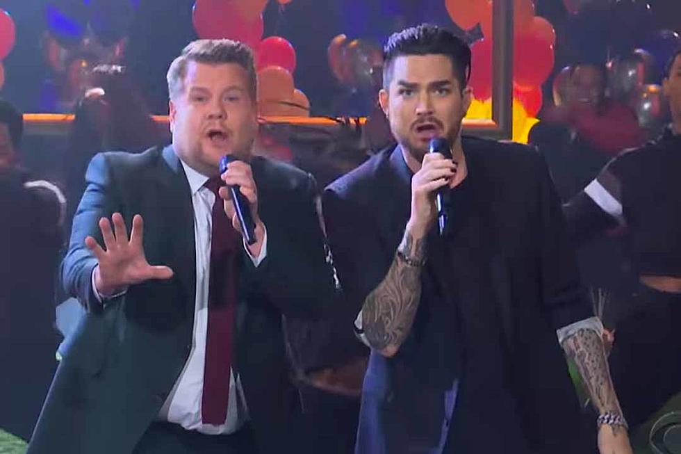 Watch Queen Singer Adam Lambert and James Corden Recap the AFC Championship