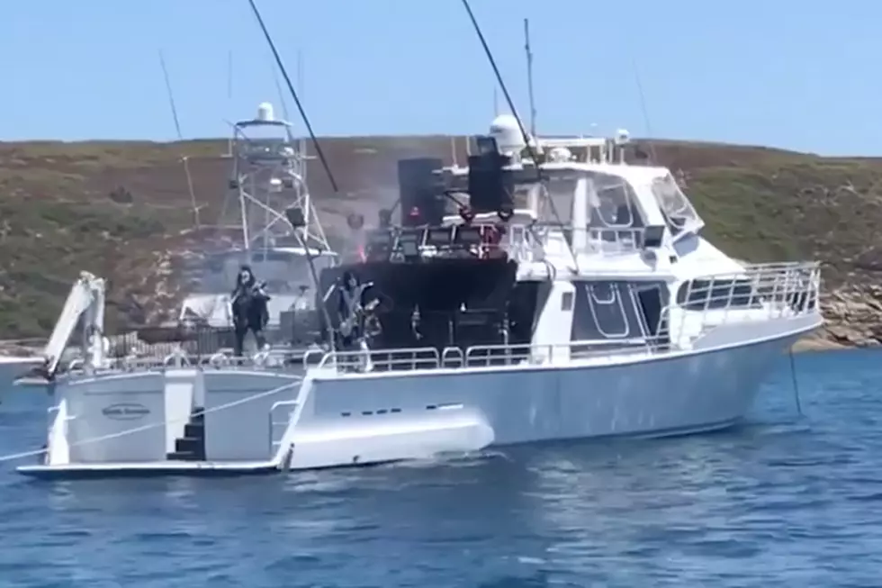 No Paul Stanley, No Sharks: Watch Kiss Play on a Fishing Boat
