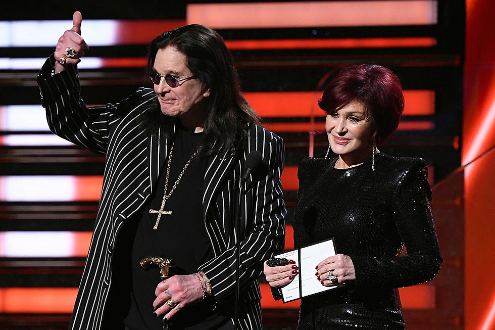 Ozzy Osbourne Presents Rap Award at the Grammys