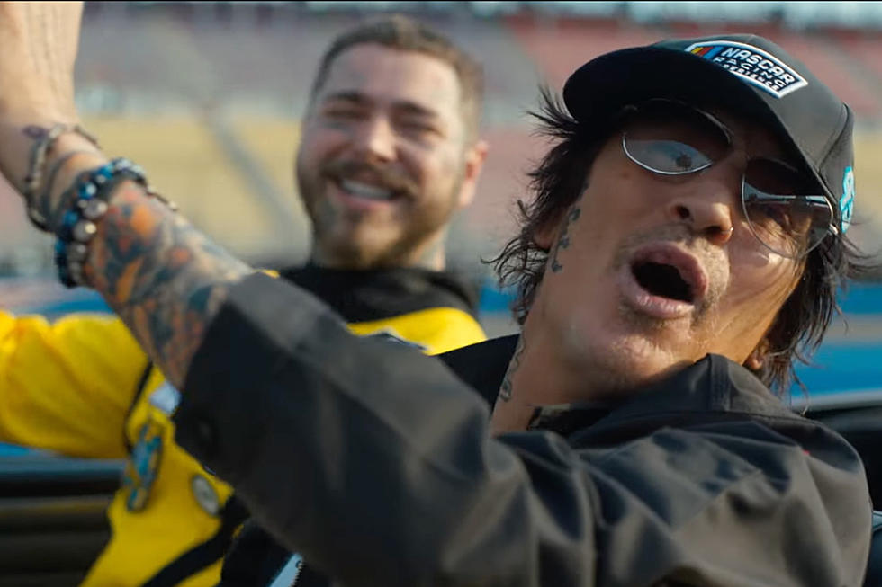 Tommy Lee Hits NASCAR Track in Post Malone's 'Motley Crew' Video