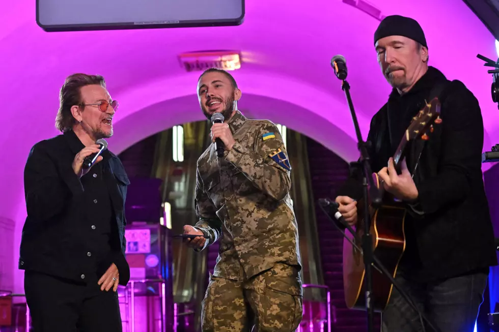 Bono and the Edge Perform in Ukrainian Bomb Shelter