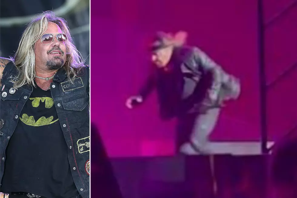 Vince Neil Face-Plants During Motley Crue Concert (VIDEO)