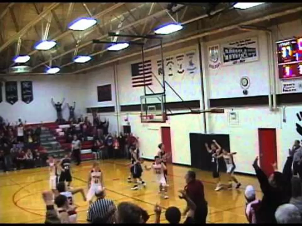 Amazing Over the Backboard Game-Winning Basketball Shot [Video]