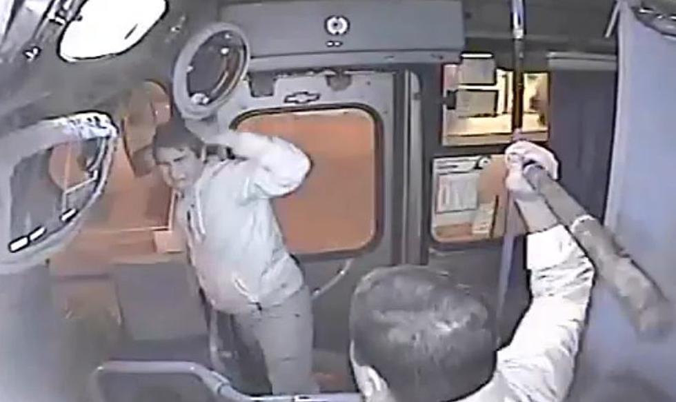 Guy Attempts To Steal Purse, Then Gets Beat Down By Bus Driver With A Bat! [VIDEO]