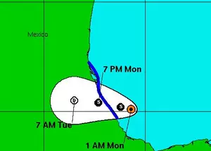 Tropical Storm Danielle Forms In SW Gulf Of  Mexico [Updated]