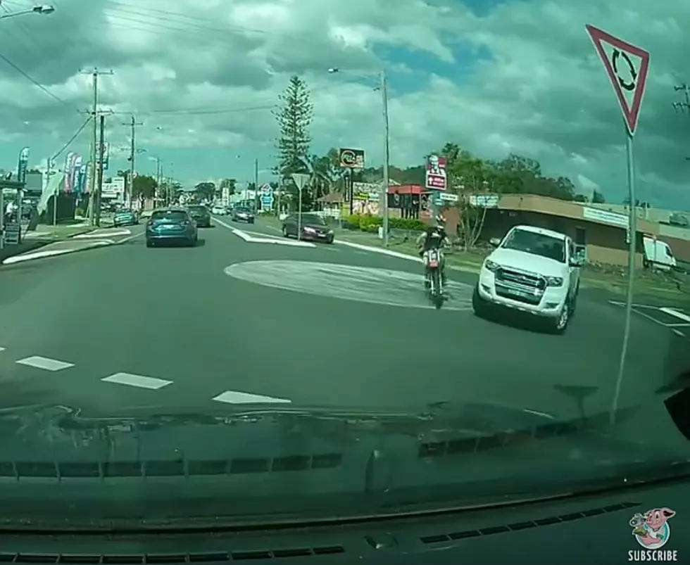 Guy Speeding On A Dirt Bike Through Roundabout Instantly Regrets His Decision [Video]