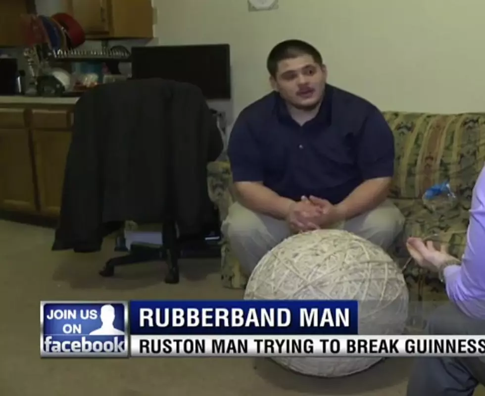 Ruston Man Hoping To Break The World Record For &#8216;Biggest Rubber Band Ball&#8217; [Video]