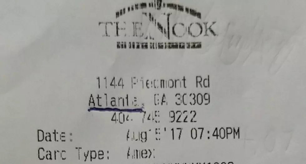 Saints Fan Trolls Atlanta Waitress In The Most Creative Way Possible [Pic]