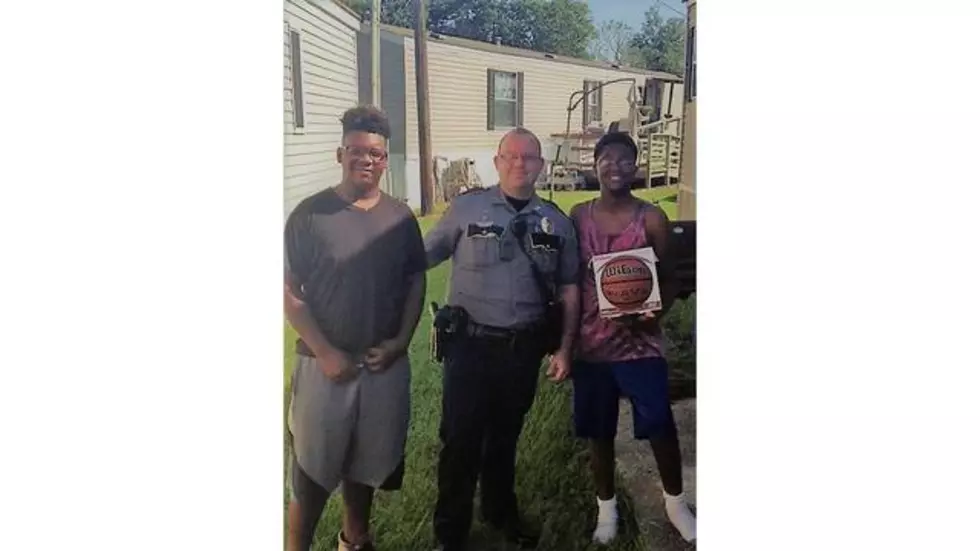Carencro Police Officers Buy Basketballs For Teens After Seeing Them Play With Soccer Balls