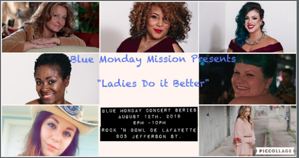 Blue Monday Mission Presents Ladies Do It Better Concert Tonight