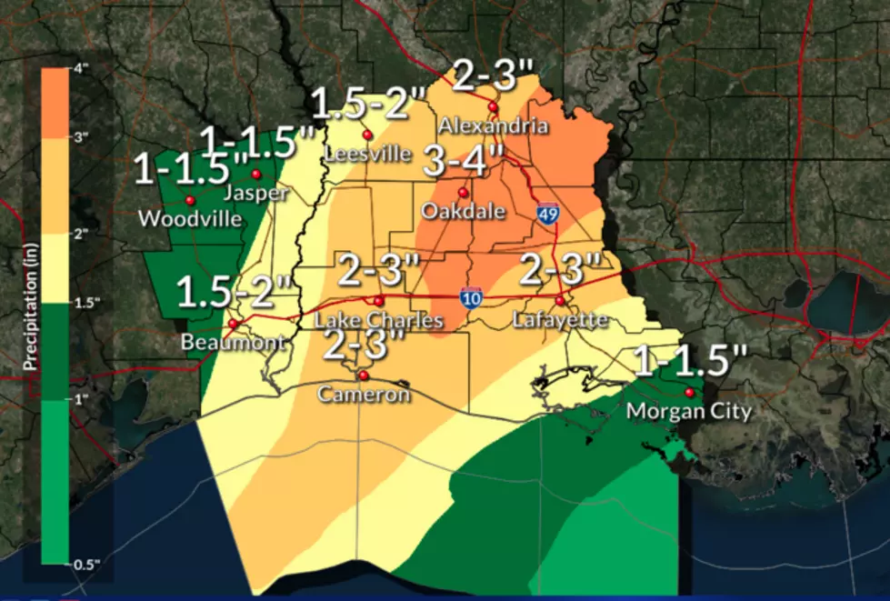 Flooding Rains Severe Storms Possible in Acadiana Today
