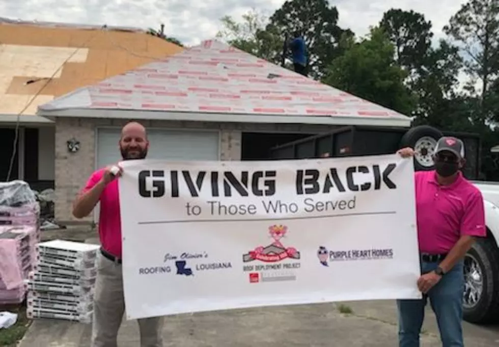 New Iberia Veteran Gifted with New Roof for His Home