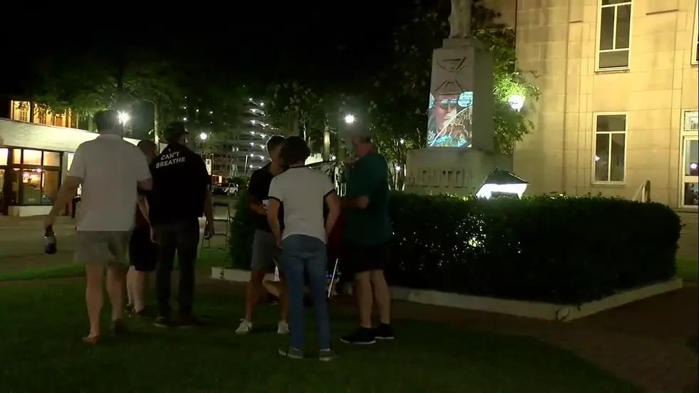 Tensions Escalate in Downtown Lafayette Between Protestor