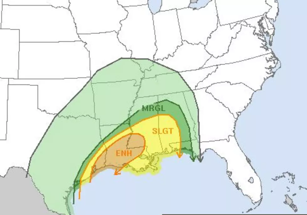 Enhanced Severe Weather Threat for Acadiana Today