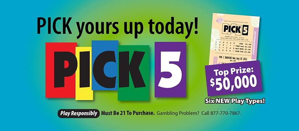 Louisiana Lottery Launches New Pick 5 Game — Win Up to $50,000
