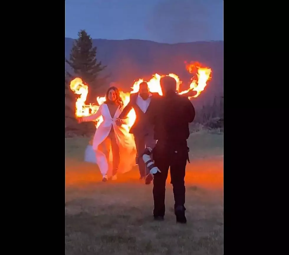 Couple Sets Themselves on Fire as They Exit Wedding [Video]