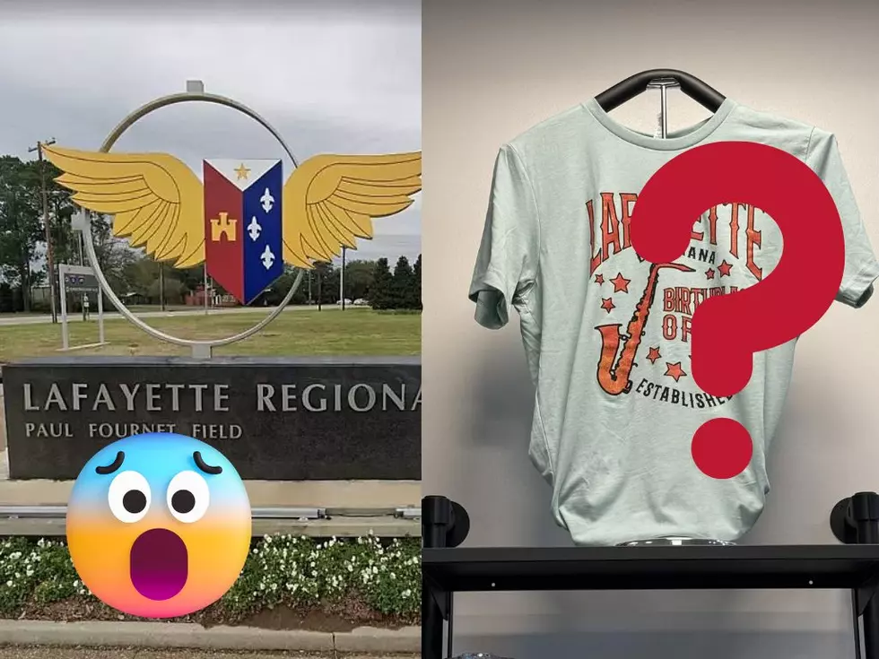 'Lafayette Louisiana, Birthplace of Jazz' T-Shirts at Airport