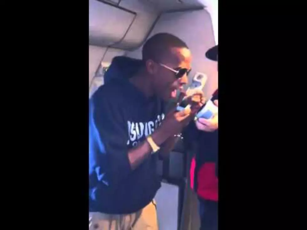 B.O.B Sings “Airplanes” On A Plane