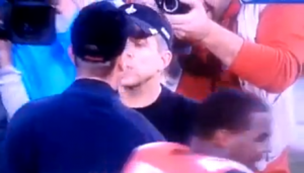 Did Sean Payton and Jim Harbaugh Kiss Each Other After The Saints &#038; 49ers Game?? [VIDEO]