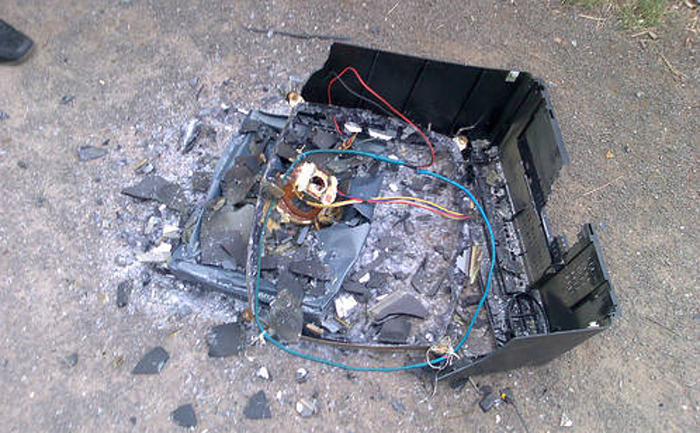 Man Runs Over His Television After It Goes Out During Super Bowl XLVI [VIDEO]