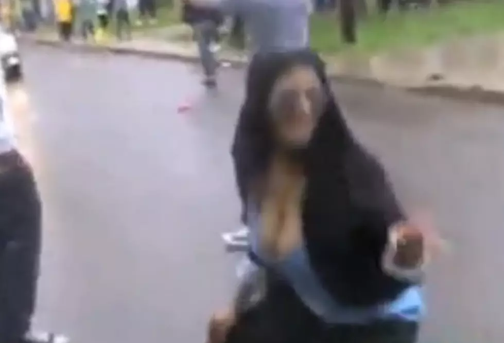 Drunk Girl Gets Hit By Car While Dancing In Middle Of The Street [VIDEO]