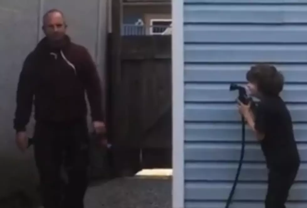 Jimmy Kimmel YouTube Challenge For Father&#8217;s Day: Spray Dad With The Hose [VIDEO]