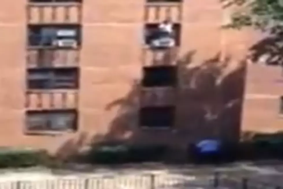 Neighbor Catches Girl Falling From Three Stories Up [VIDEO]
