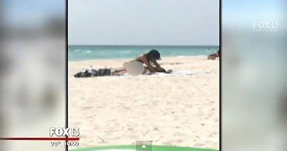 Grandmother Records Couple Having Sex on Public Florida Beach [VIDEO]