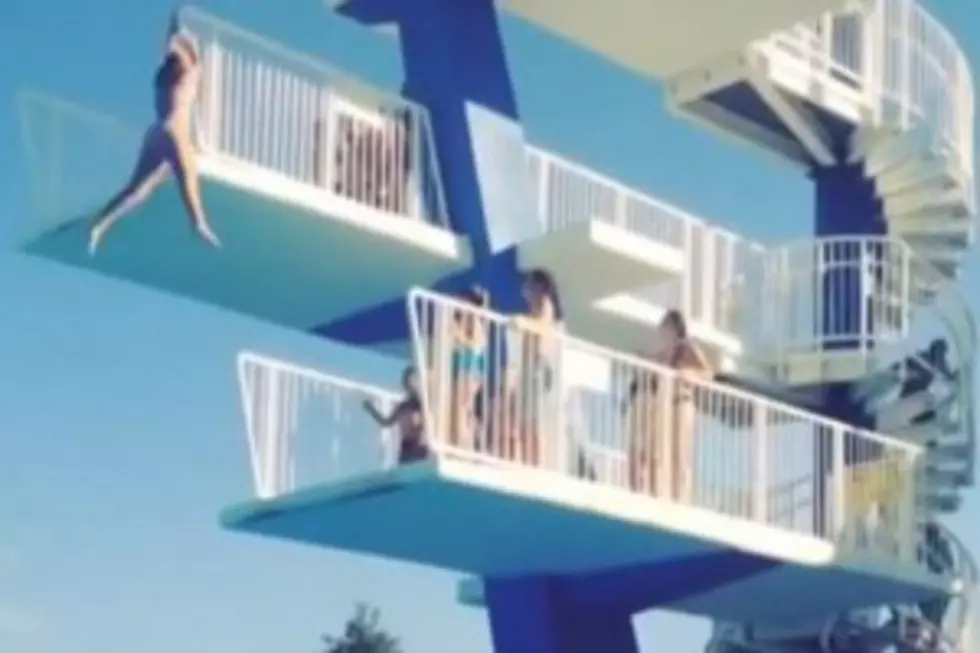 Girl Chickens Out On Diving Platform And Fails Miserably [VIDEO]