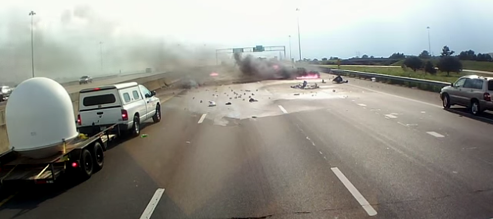 Man Saves Family From Burning Car on I-10, Captures Moments On Dash Camera [VIDEO]