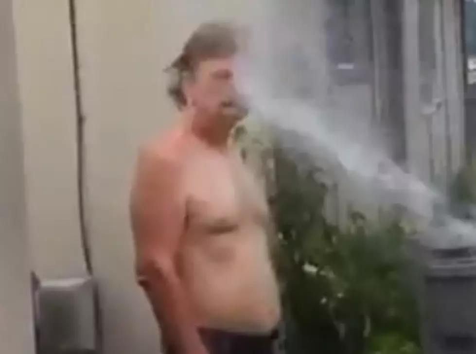 Man Sprays Drunk Neighbor With Water Hose [NSFW-VIDEO]