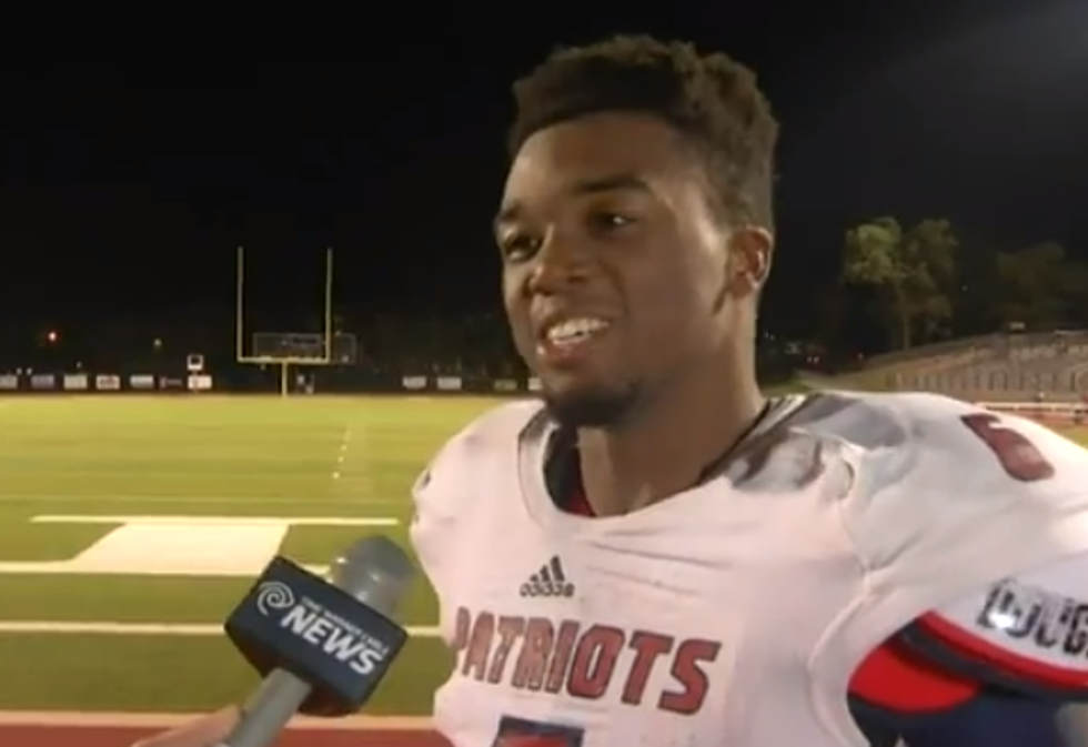 High School Football Player Delivers Epic Message During Interview [VIDEO]