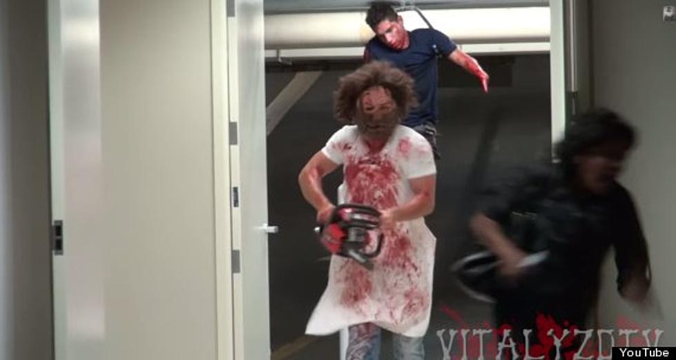 Halloween Chainsaw Massacre Prank Is All Kinds Of Scary Hilarious [GRAPHIC VIDEO]