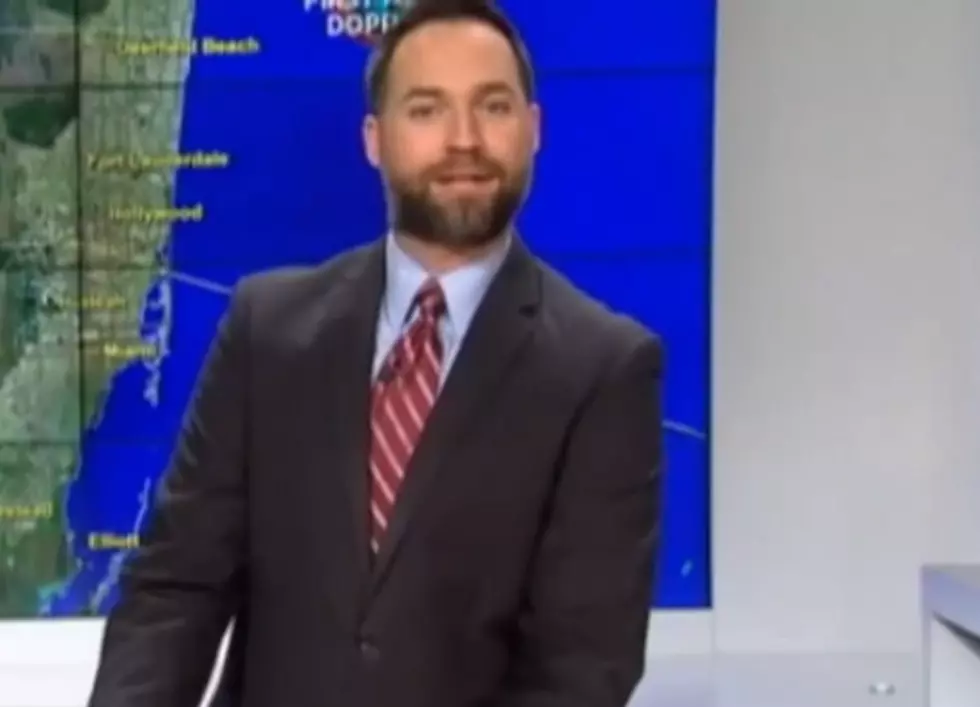 Dog Jumps Up On Weatherman’s Desk, Watchout Dave Baker & Rob Perillo [VIDEO]