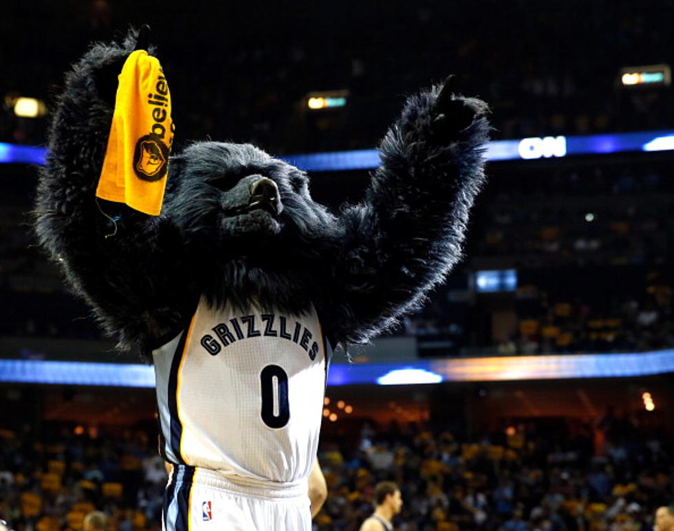 The Memphis Grizzlies Mascot Puts Another Mascot Through A Table [VIDEO]