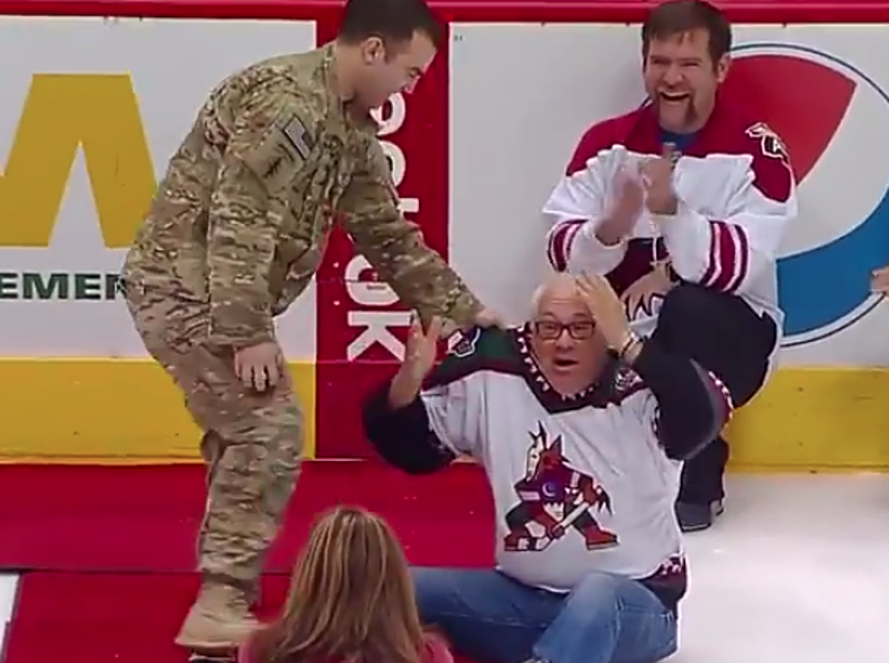 Soldier Surprises Family At Hockey Game [VIDEO]