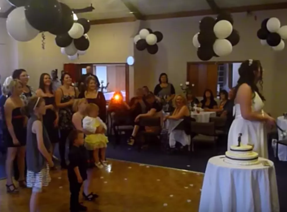 Young Girl Drops Baby During Flower Toss At Wedding Reception [VIDEO]